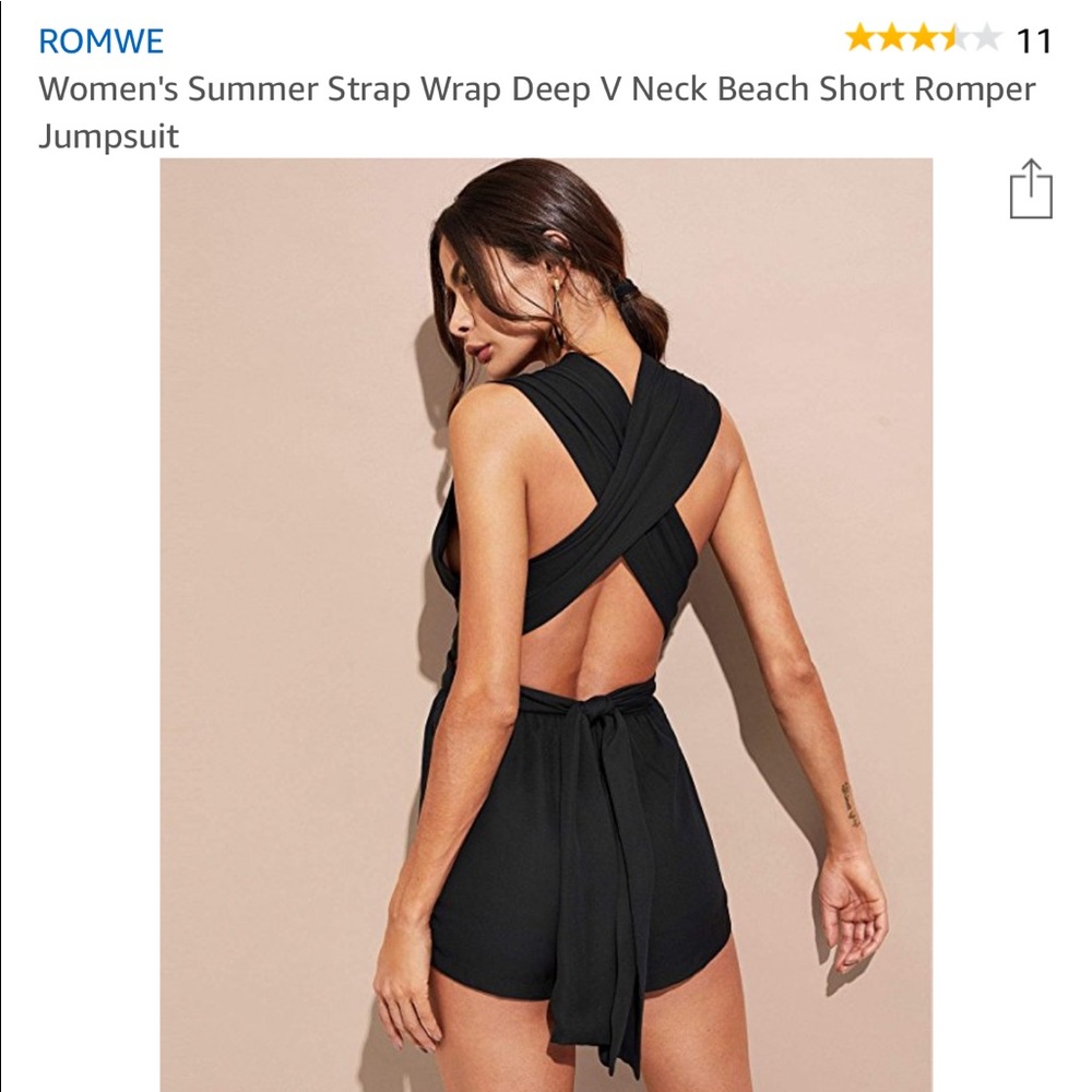 Strapped black Shein Jumpsuit